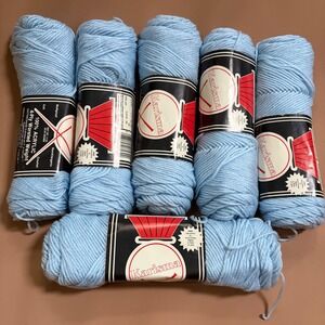 National Yarn Crafts Karisma 4-Ply Worsted Acrylic Yarn 04 Light Blue 6 Skeins